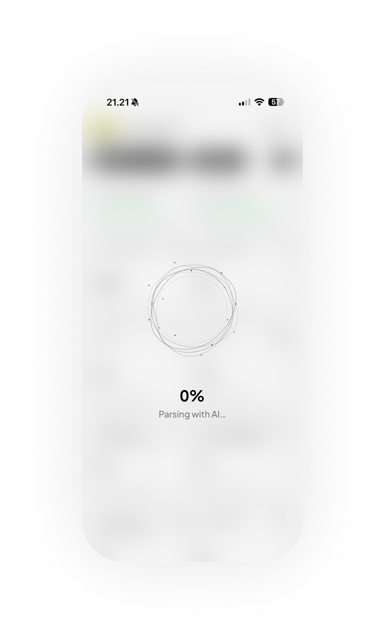 Analyze step — RekApp screen