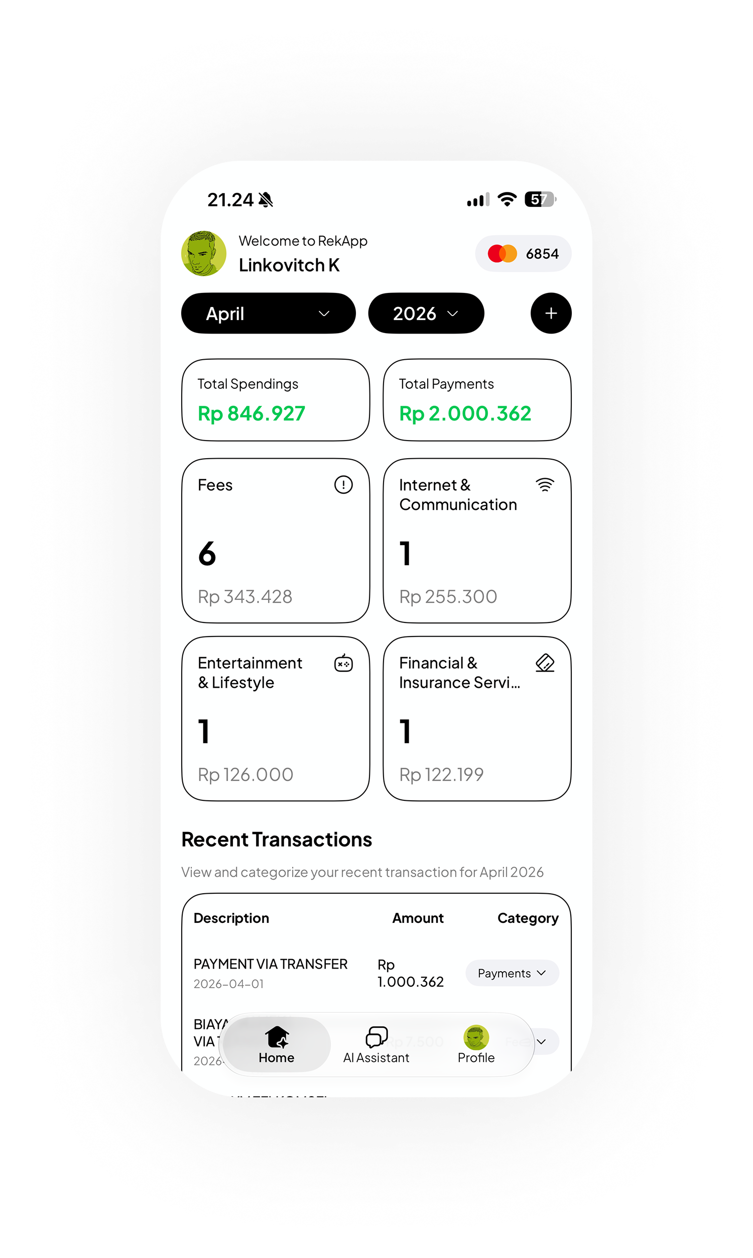 Understand step — RekApp screen